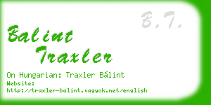 balint traxler business card